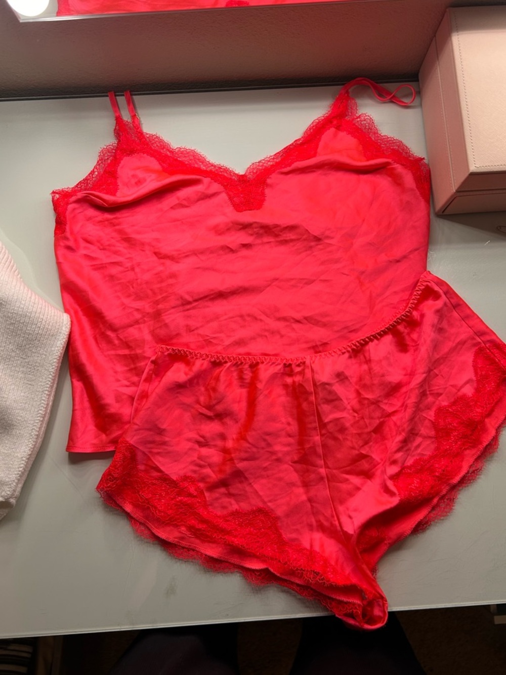 Victorias Secret satin cami short set